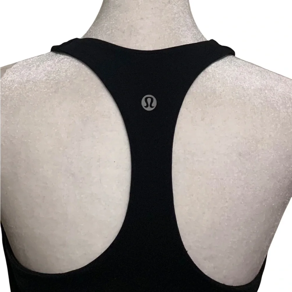 Lululemon Women Athletica Black Tank Top. Size 6 Pre-Owned